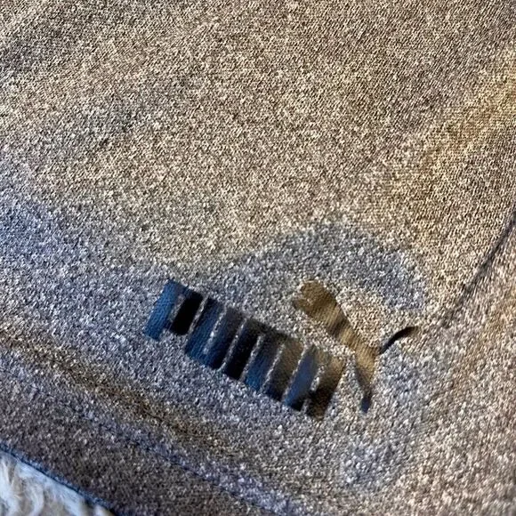 Puma Heather Gray Tee and Charcoal Shorts Set - Picture 3 of 8